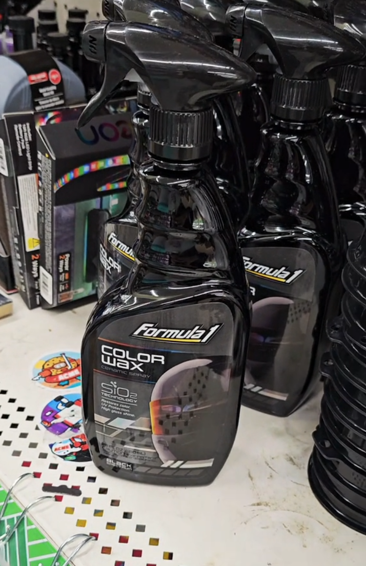 Formula 1 Color Car Wax Spray at Dollar Tree