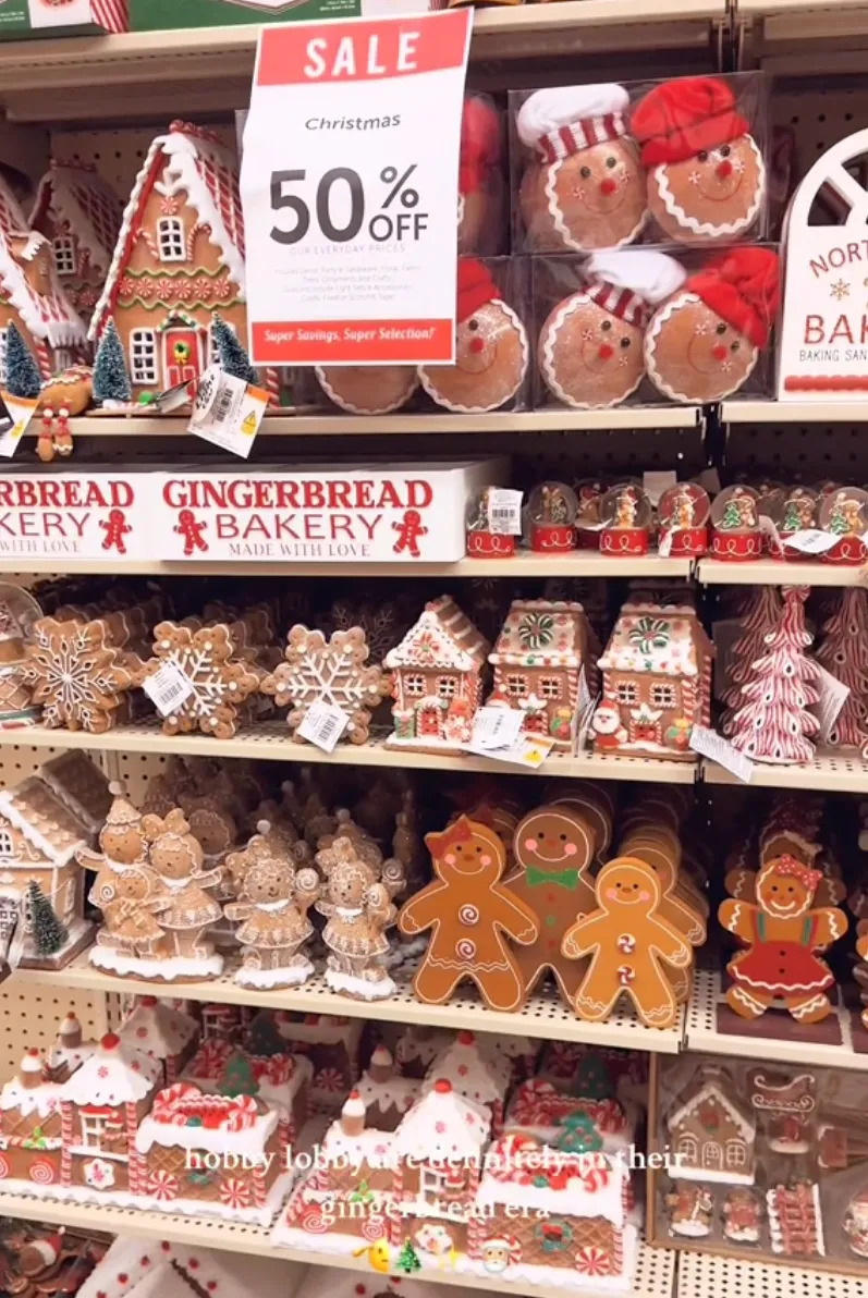 Gingerbread Houses at Hobby Lobby
