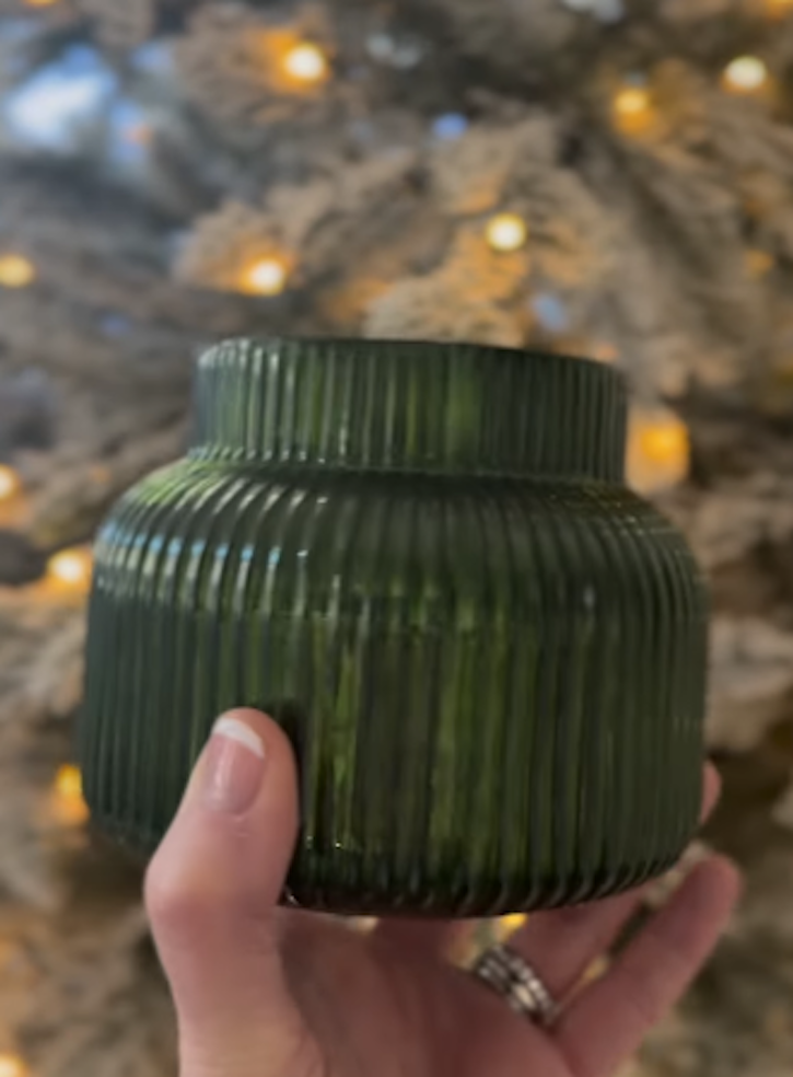 Dupe for Anthrolpolgie's Capri Blue Fir & Firewood Jar Candle