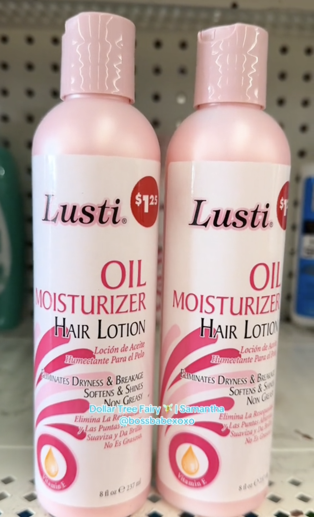 Lusti hair oil at Dollar Tree