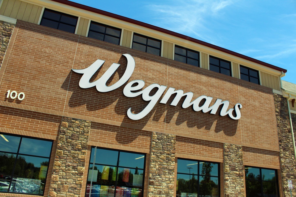 Exterior signage at Wegmans 
