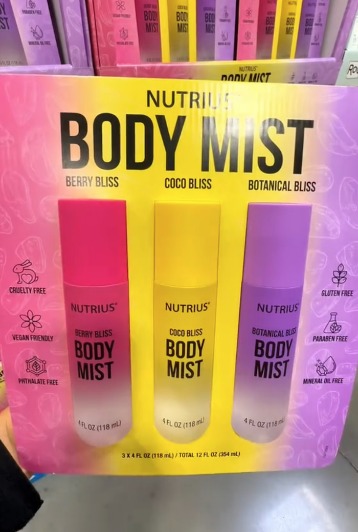 Nutrius Body Mist 3-pack at Costco