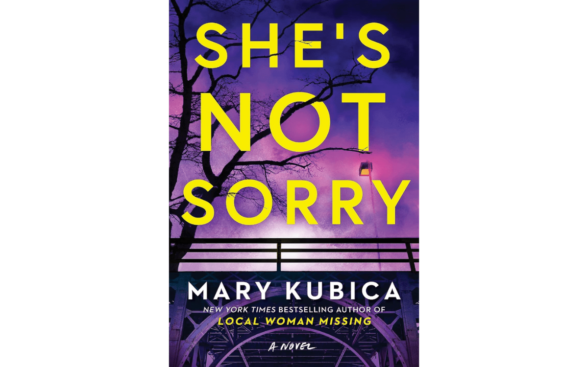 Book cover of She's Not Sorry by Mary Kubica