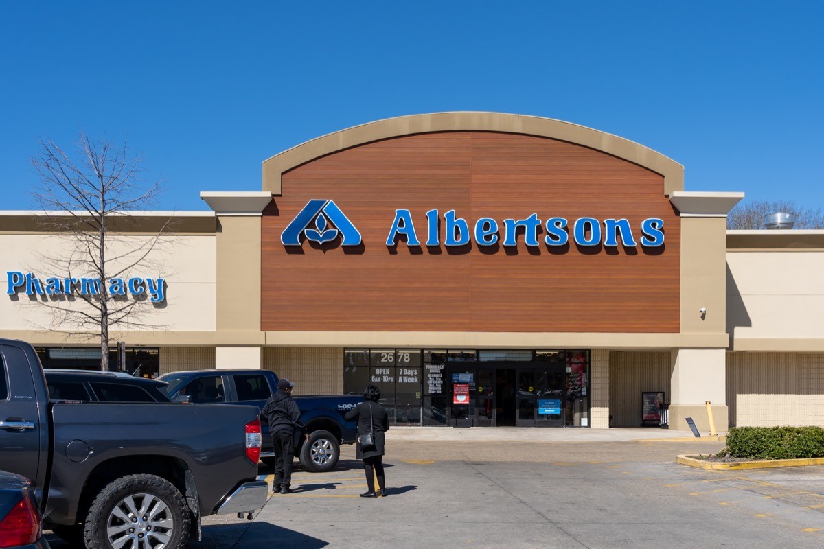 An Albertsons supermarket store