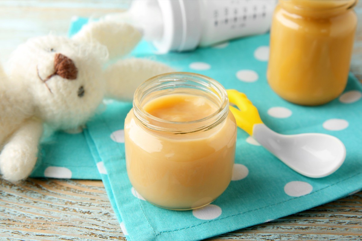 Baby Food Jar and Spoon