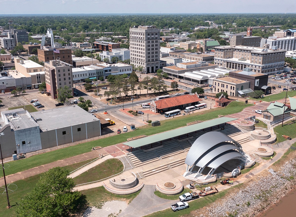 A view of the historic skyline of downtown Alexandria, Louisiana