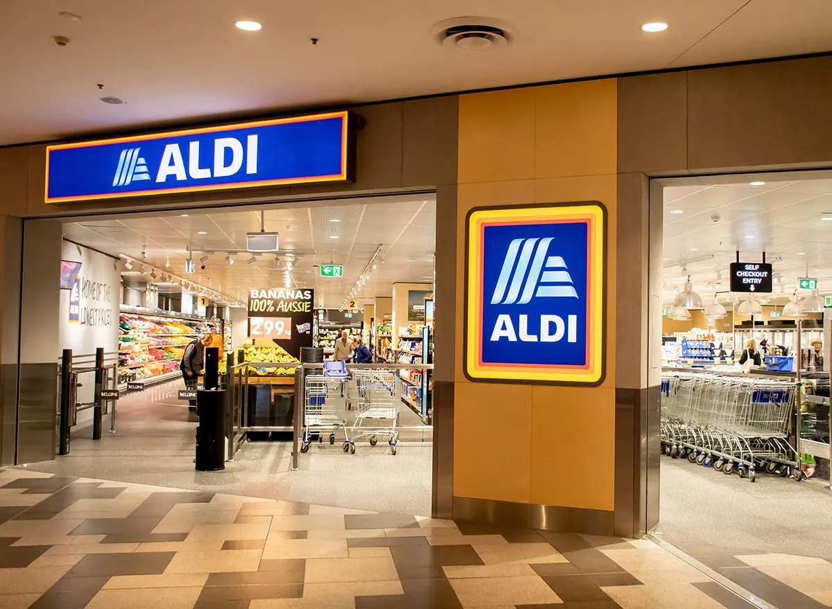 A view inside an Aldi store