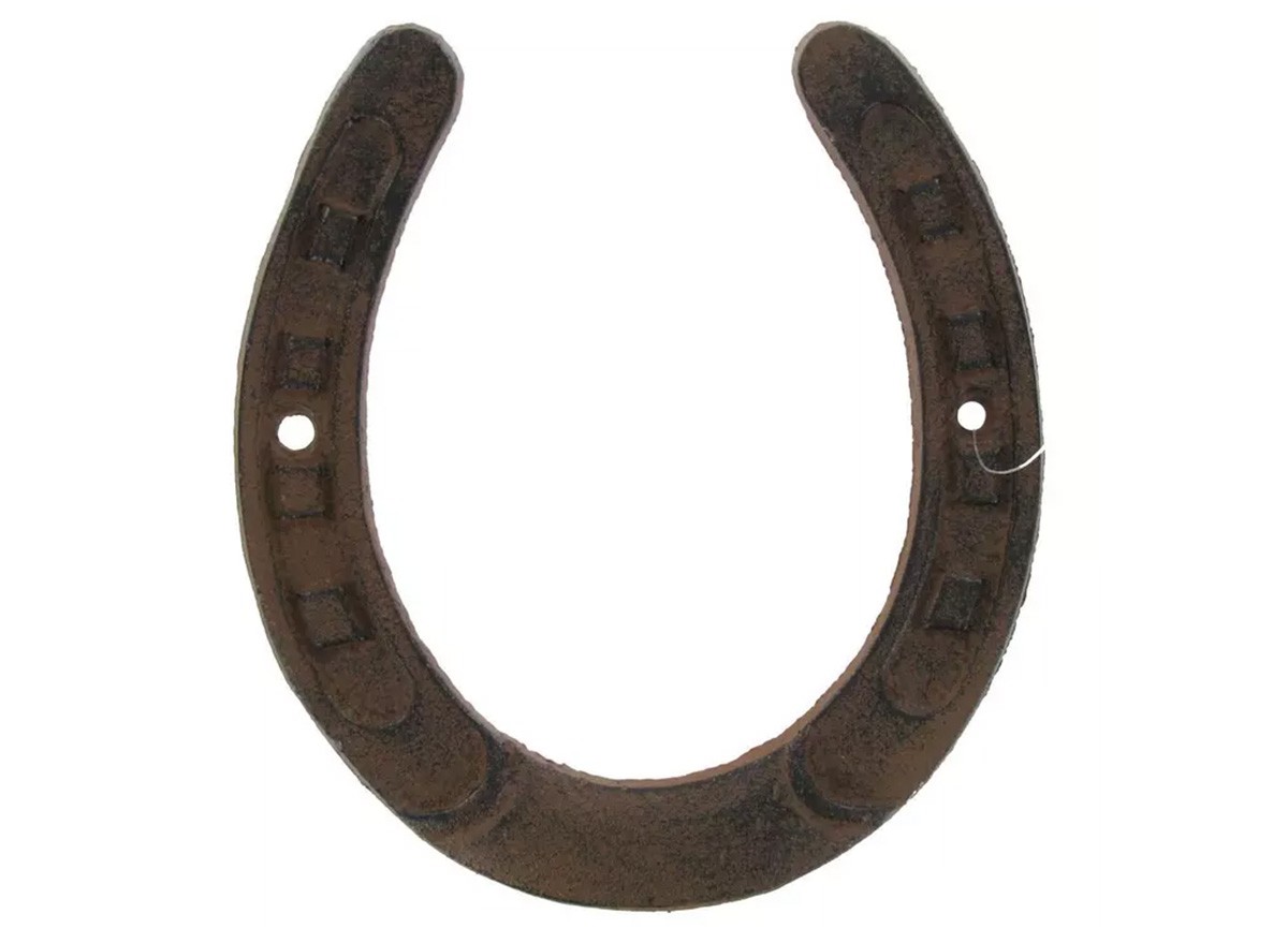 Rust Horseshoe Metal Wall Decor