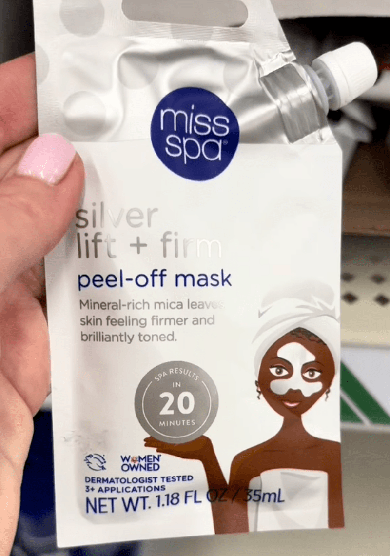 Miss Spa Silver Lift + Firm Peel-Off Mask at Dollar Tree