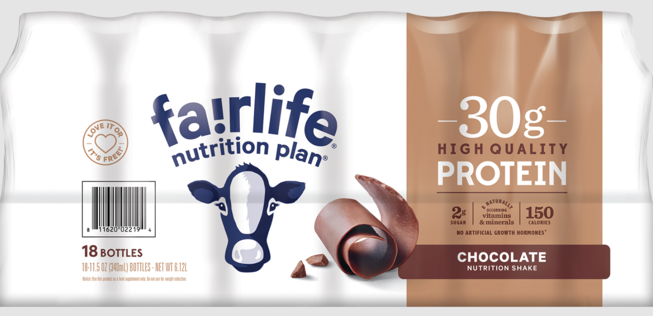 FairLife protein shakes