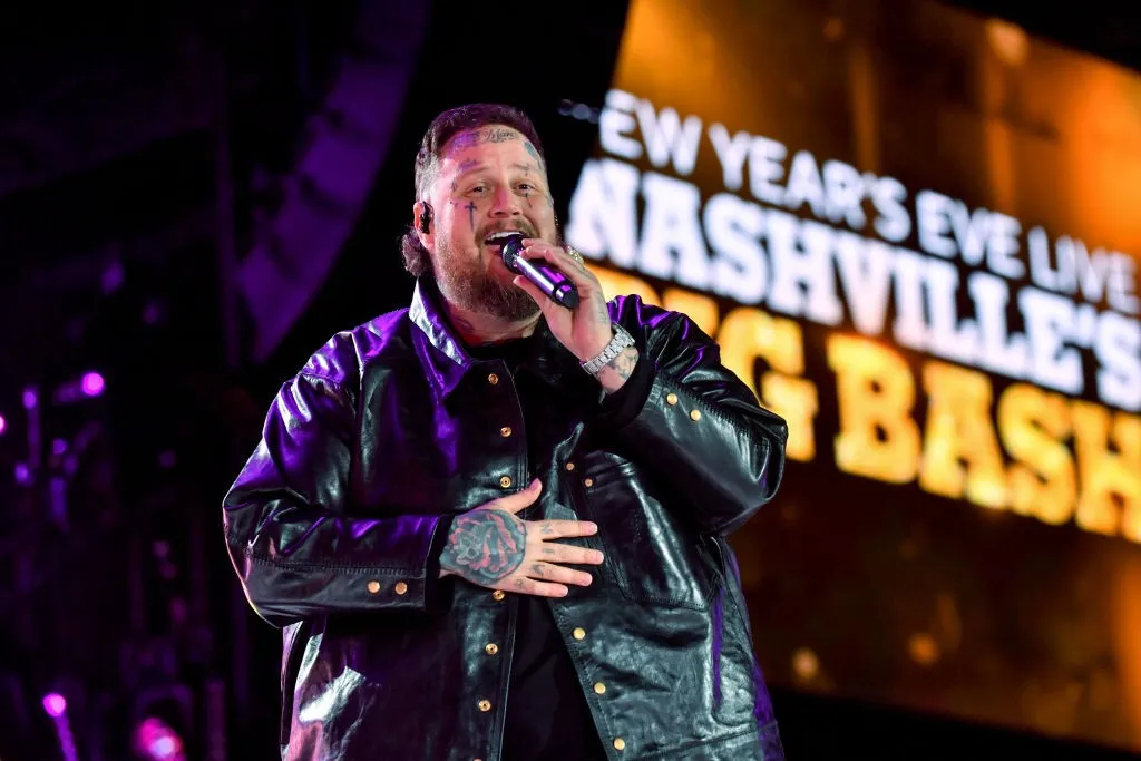 Jelly Roll performing on New Year's Eve 2024