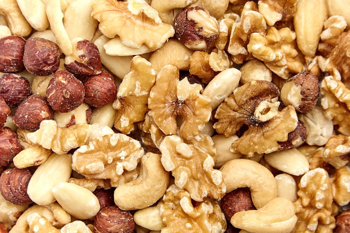 assortment of mixed nuts