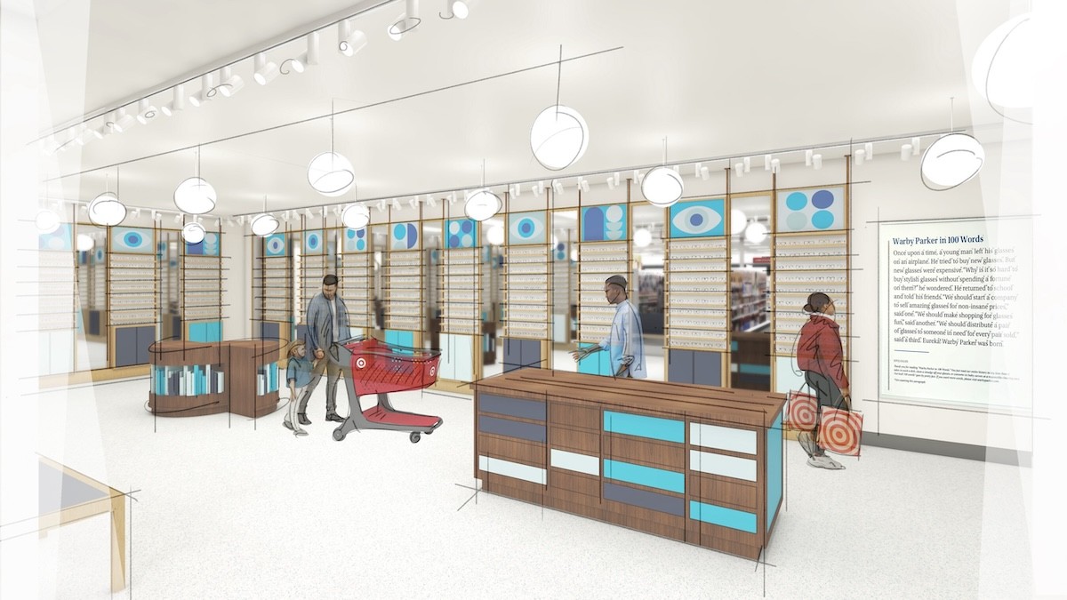 Warby Parker at Target rendering