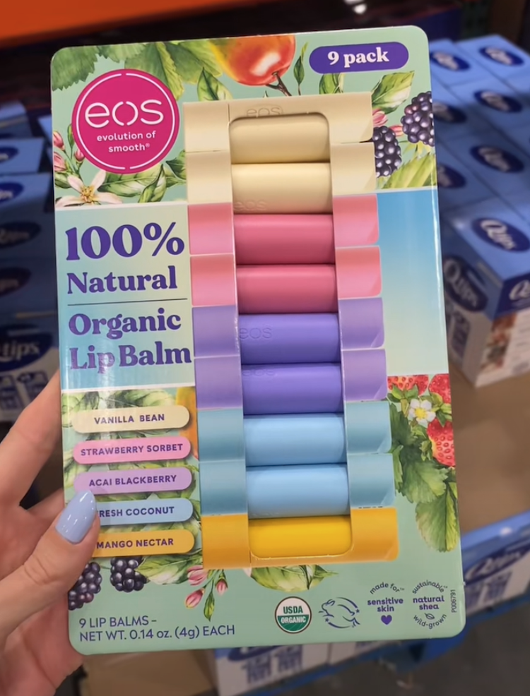 eos Organic Lip Balm 9-pack at Costco