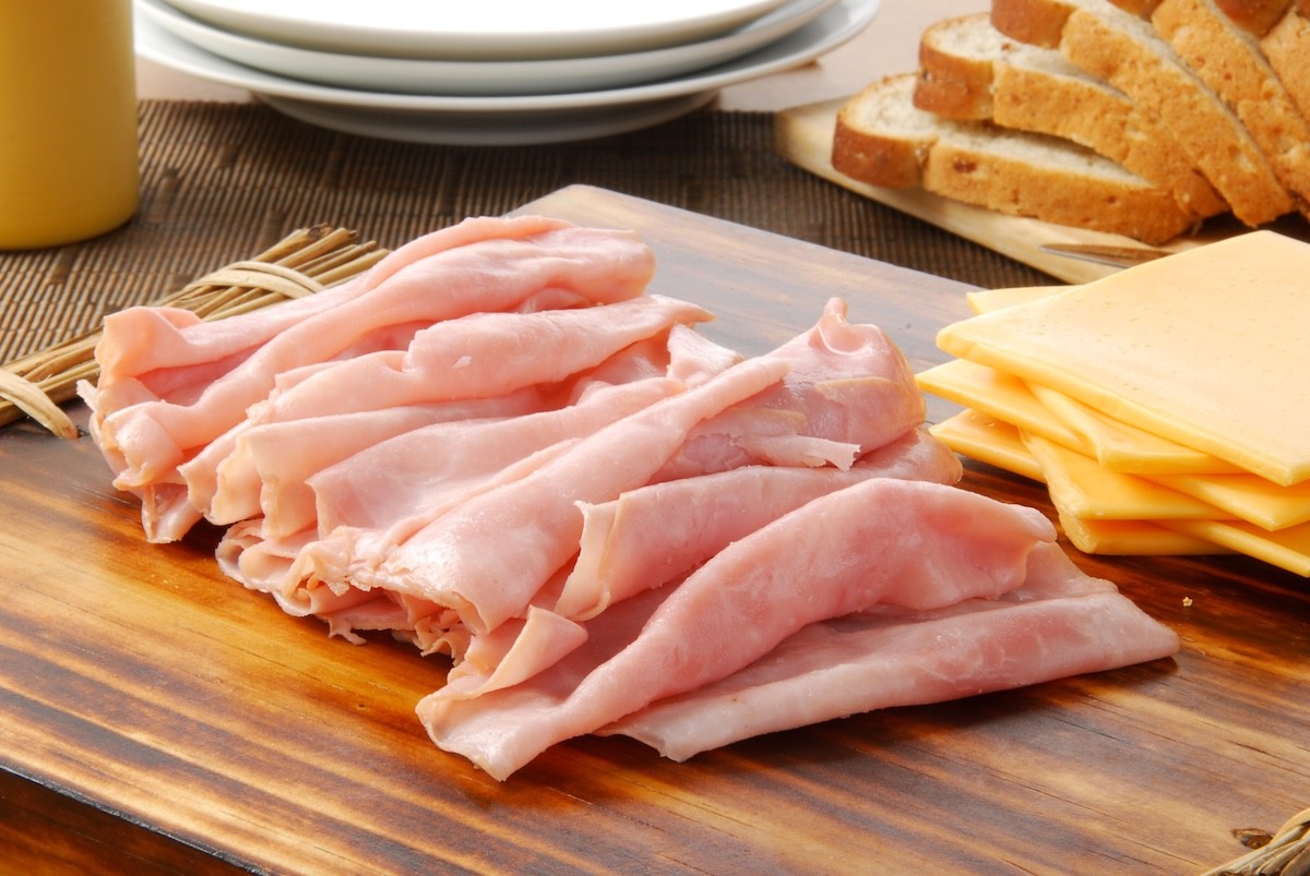 ingredients for ham and cheese sandwiches