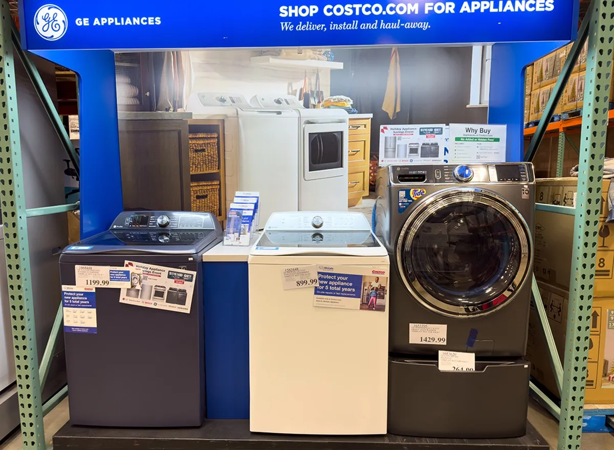 The appliance isle at Costco