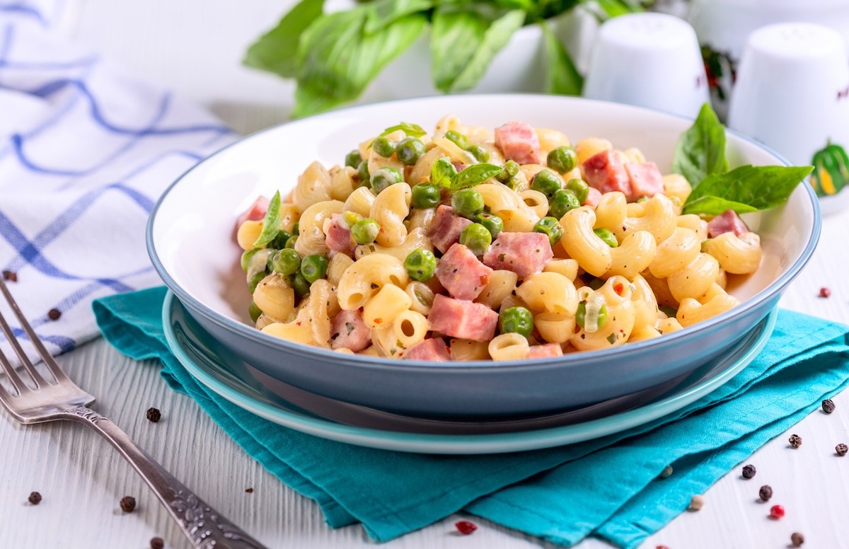 ham and pea pasta