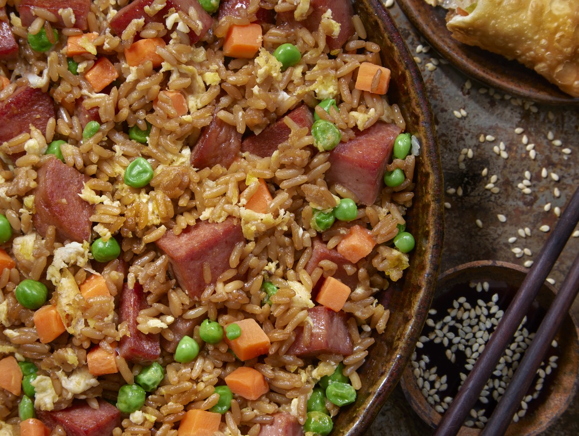 fried rice with ham