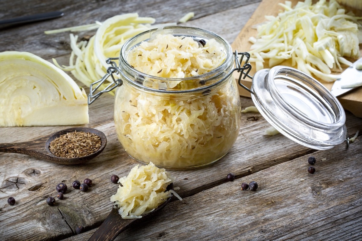 homemade sauerkraut