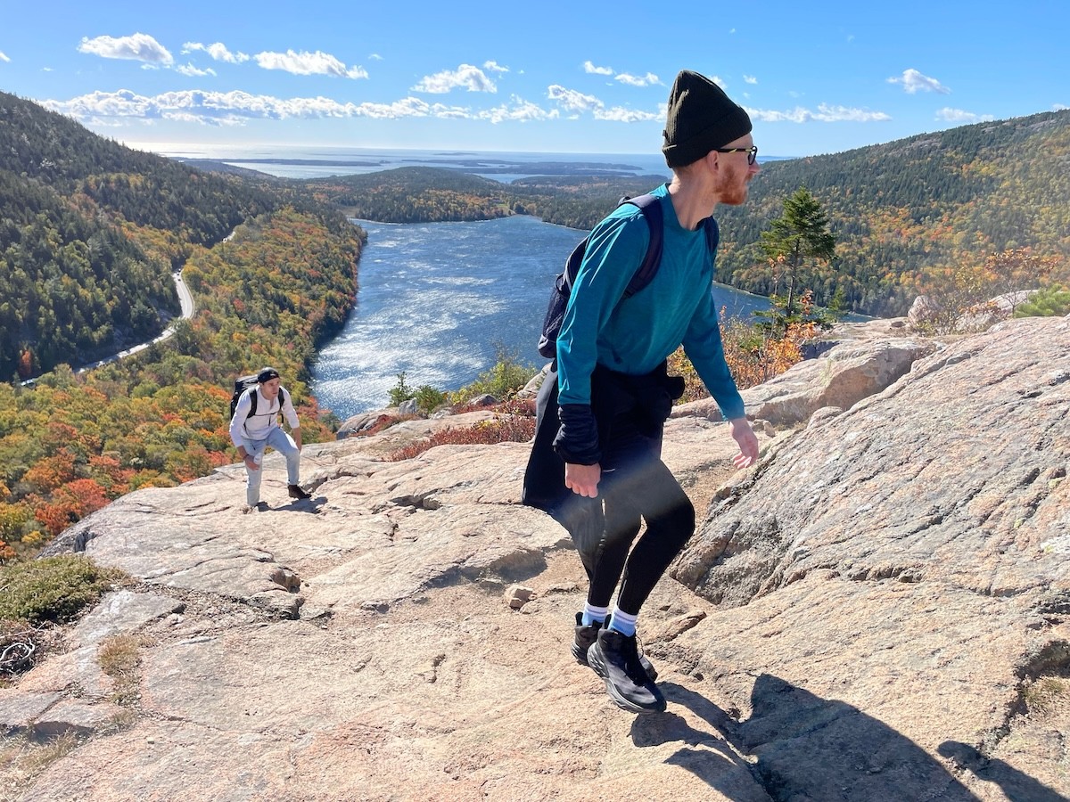 hikers in Acadia National Park