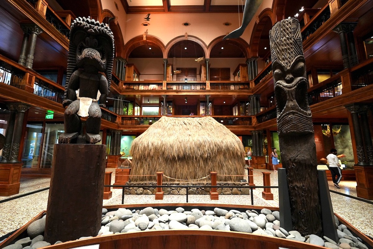 interior of the Bishop Museum in Honolulu, Hawaii