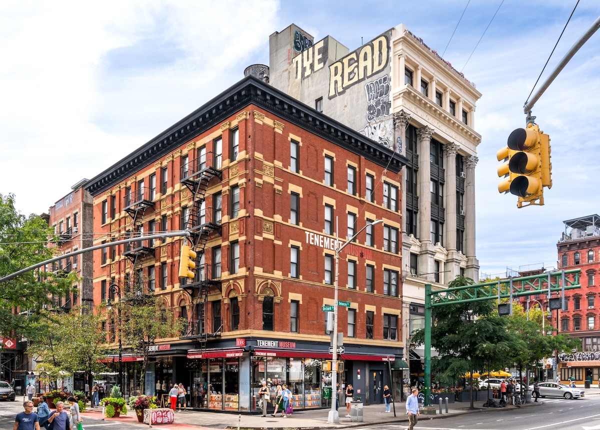 view of the exterior of the Tenement Museum in New York City