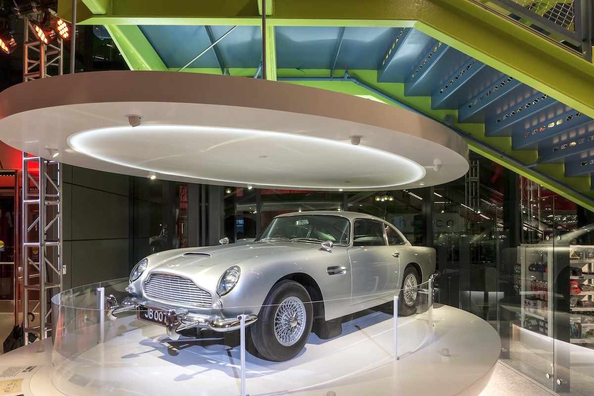 car on display in the International Spy Museum