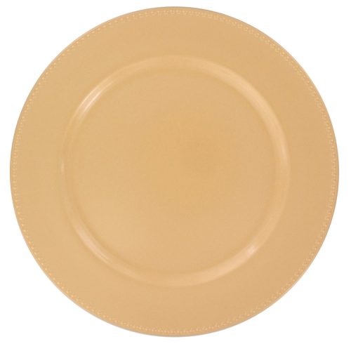 gold charger plate Dollar Tree