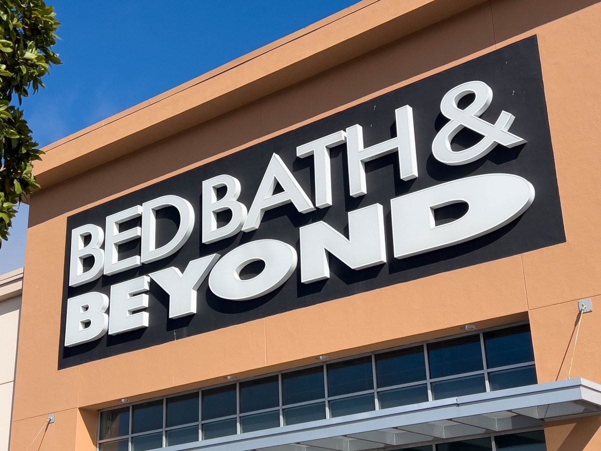 December 2nd 2024 Natomas, CA, USA Bed, Bath Beyond signage at the storefront