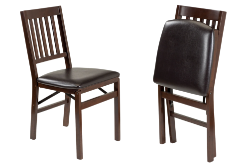 brown folding chairs