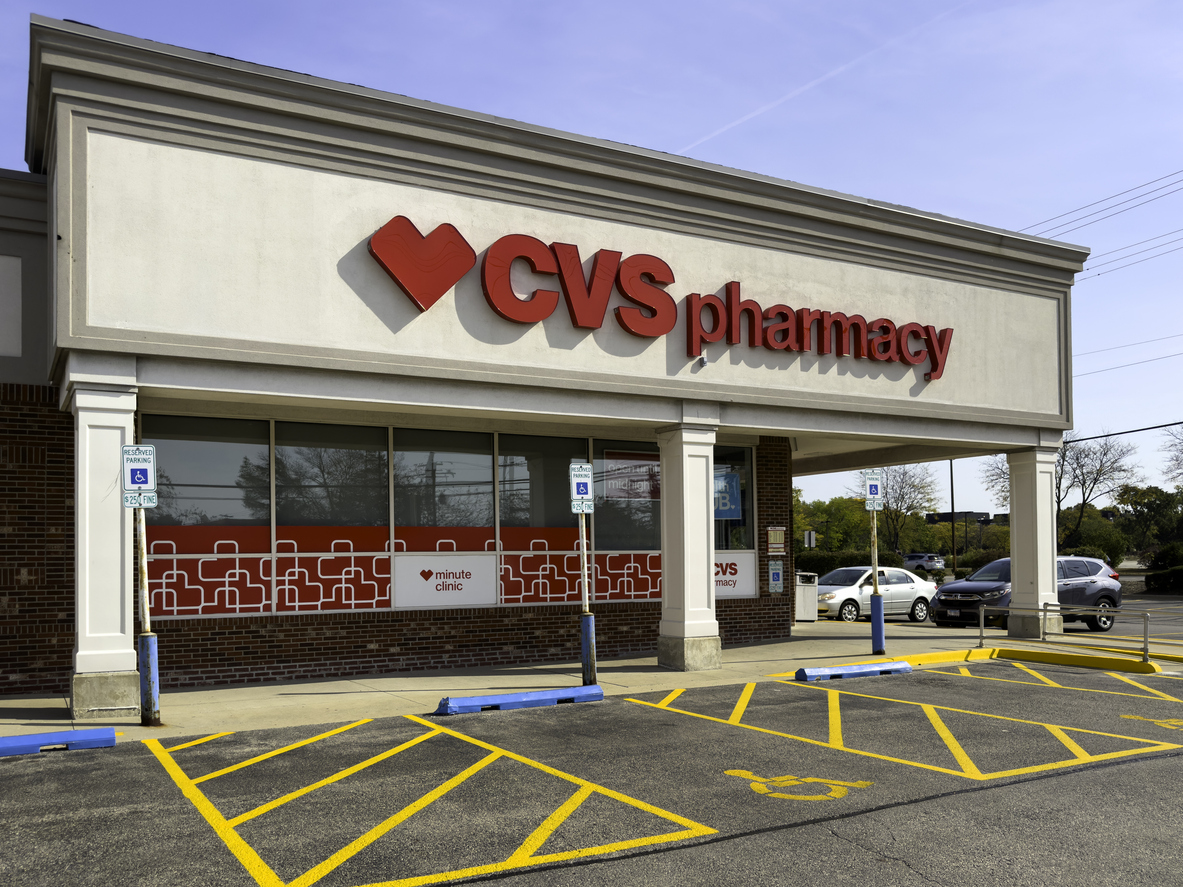 A CVS Pharmacy storefront