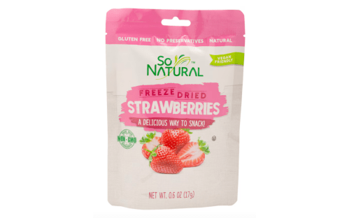freeze-dried strawberries from Dollar Tree