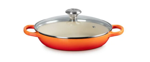 Le Creuset Round Braiser in orange