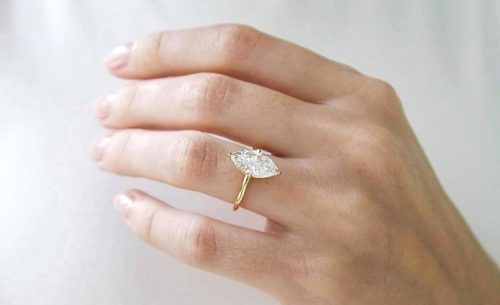 Marquise-Cut Engagement Ring