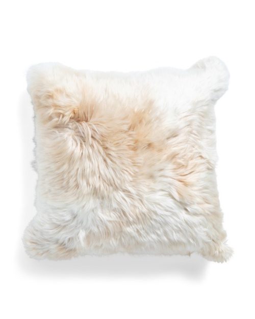 alpaca throw pillow