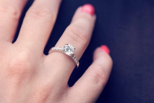 Pavé-Cut Engagement Ring