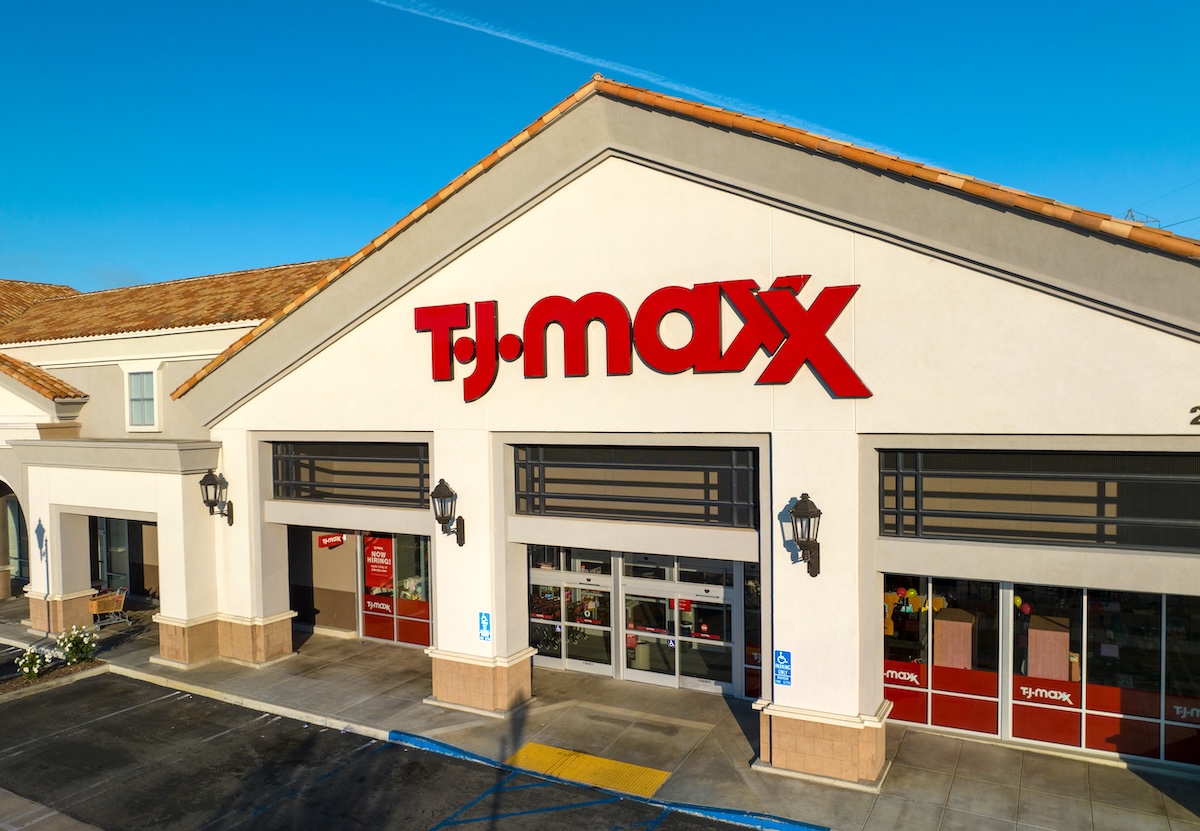 aerial view of a T.J. Maxx store