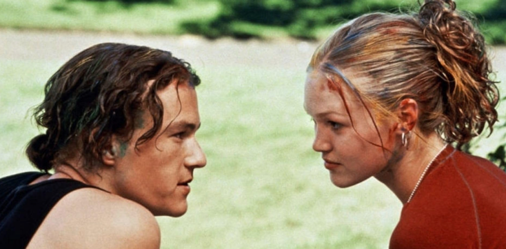 Heath Ledger and Julie Stiles in 10 Things I Hate About You