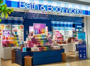 colorful Bath & Body Works store