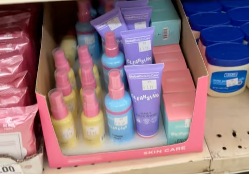 skincare products at Big Lots