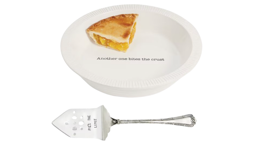 pie plate and server