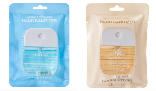 hand sanitizers from five below