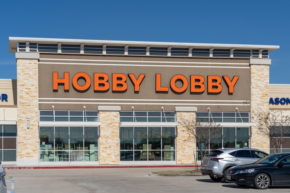 A Hobby Lobby storefront