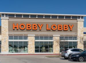 A Hobby Lobby storefront