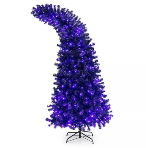 crooked LED Halloween tree