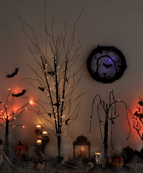 Halloween twig trees