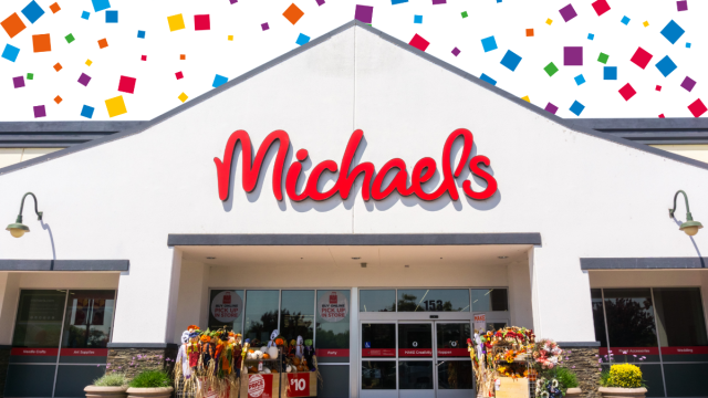 Michaels store colorful confetti