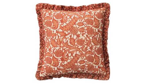 orange pumpkin design throw pillow