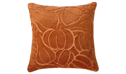 orange pumpkin design throw pillow
