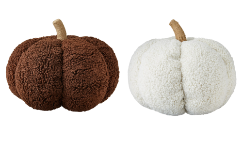 pumpkin-shaped throw pillows